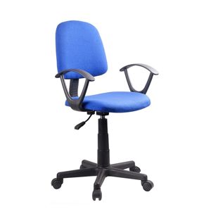 TEMPO KONDELA Tamson kancelárska stolička s podrúčkami modrá / čierna