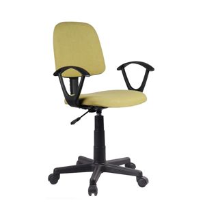 TEMPO KONDELA Tamson kancelárska stolička s podrúčkami zelená / čierna
