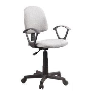 TEMPO KONDELA Tamson kancelárska stolička s podrúčkami sivá / čierna