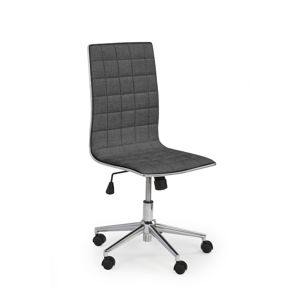 HALMAR Tirol 2 kancelárska stolička tmavosivá / chróm
