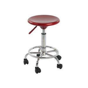 TEMPO KONDELA Mabel 2 New stolička červená / chróm