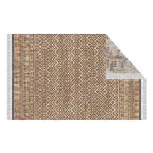 KONDELA Madala obojstranný koberec 120x180 cm vzor / hnedá