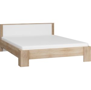MEBLOCROSS Viki VIK-10 160 manželská posteľ s roštom sonoma svetlá / biela