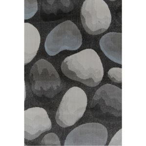 TEMPO KONDELA Menga koberec 100x150 cm hnedá / sivá / vzor kamene