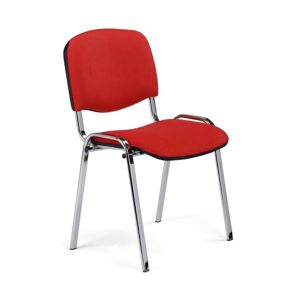 NOWY STYL Iso Chróm konferenčná stolička chrómová / červená (C2)