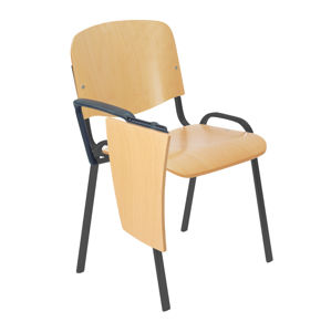 NOWY STYL Iso Wood konferenčná stolička so stolíkom buk / čierna
