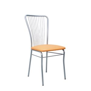 NOWY STYL Neron jedálenská stolička chrómová / oranžová (V83)
