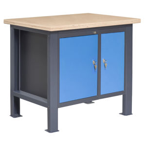 NABBI PL01L/P1P9 pracovný stôl grafit / modrá