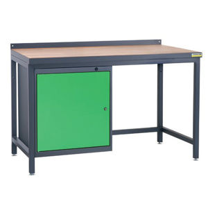 NABBI PSS02D/L1 pracovný stôl grafit / zelená