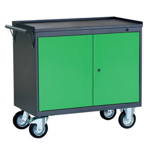NABBI PWW01G/2L1 dielenský vozík na kolieskach so zámkom grafit / zelená