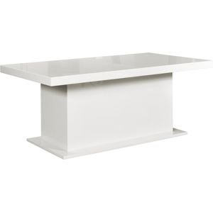 PYKA Kacper 250/450 rozkladací jedálenský stôl biela / biely vysoký lesk