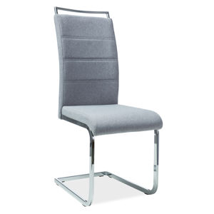 SIGNAL H-441 jedálenská stolička sivá / chróm