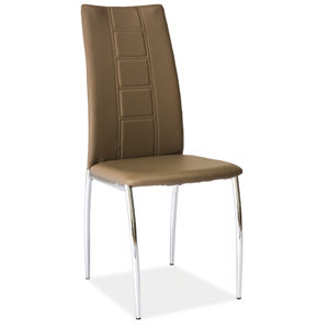 SIGNAL H-880 jedálenská stolička chrómová / latte
