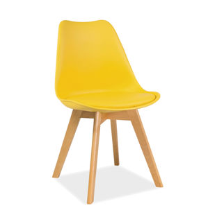 SIGNAL Kris Buk jedálenská stolička žltá / buk