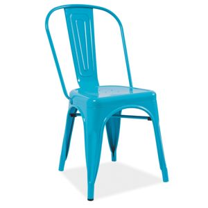 SIGNAL Loft jedálenská stolička modrá