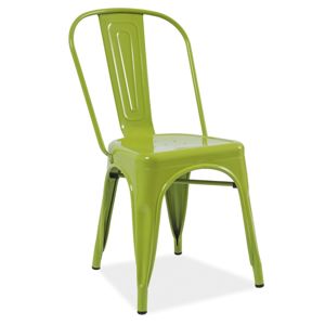 SIGNAL Loft jedálenská stolička zelená