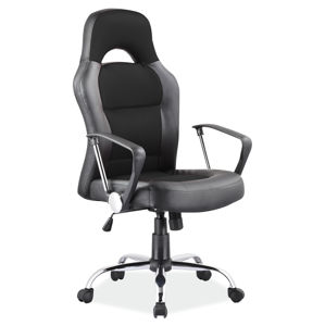 SIGNAL Q-033 kancelárska stolička s podrúčkami čierna