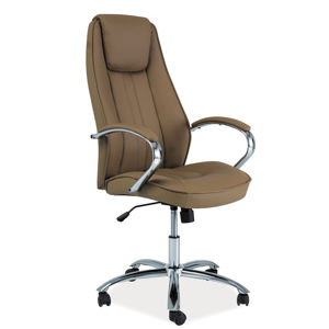 SIGNAL Q-036 kancelárska stolička s podrúčkami hnedá