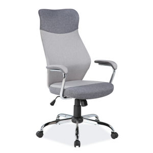SIGNAL Q-319 kancelárska stolička s podrúčkami sivá