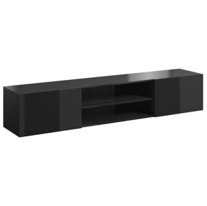 TV stolík Slide 200 K - čierna / čierny lesk