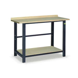 NABBI SS01L/PL90 pracovný stôl s jednou policou grafit