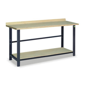 NABBI SS02L/PL135 pracovný stôl s jednou policou grafit