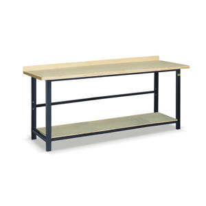 NABBI SS03L/PL180 pracovný stôl s jednou policou grafit