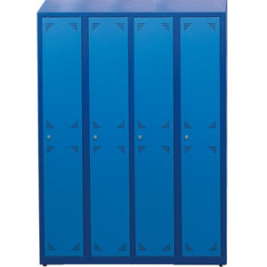NABBI SUS 300 04 školská šatňová skrinka s vetracími otvormi tmavomodrá / modrá