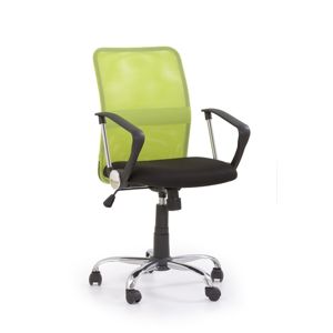 HALMAR Tony kancelárska stolička s podrúčkami zelená / čierna