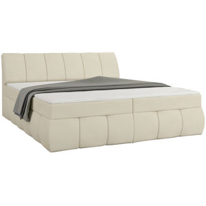 NABBI Vareso 180 čalúnená manželská posteľ s úložným priestorom béžová (Soft 33)