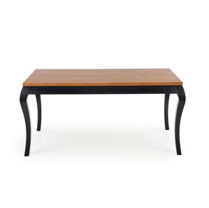 HALMAR Windsor rustikálny rozkladací jedálenský stôl dub tmavý / čierna